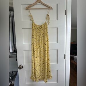 Motel Rocks Yellow Floral Dress